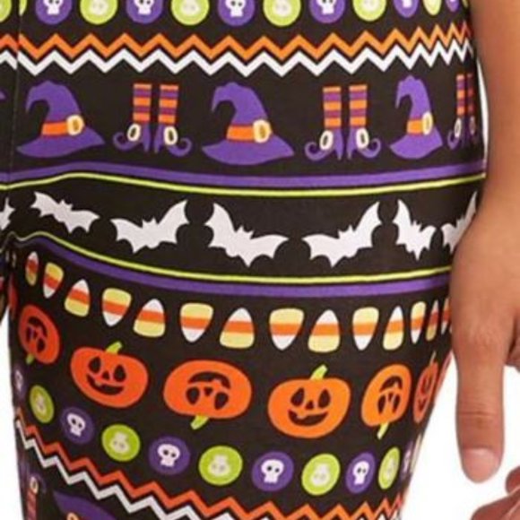 Halloween Fair Isle Ankle Legging Long Pants - Picture 4 of 7